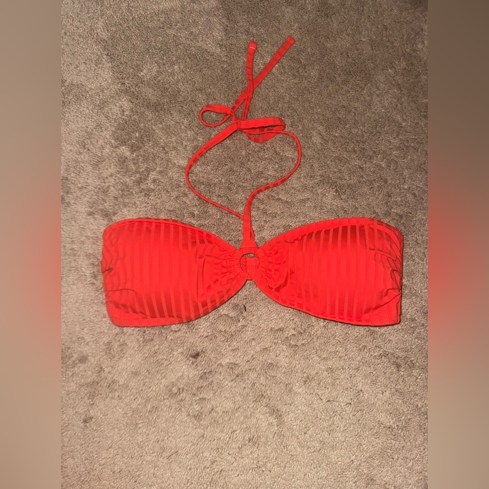 Aerie Vibrant Red Bandeau Top